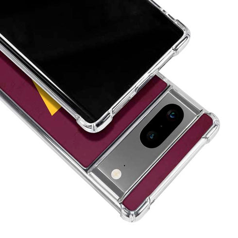 NFL Washington Commanders Distressed Google Pixel 7a Clear Case